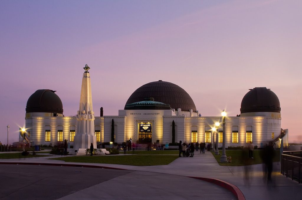 The Griffith Observatory at dawn